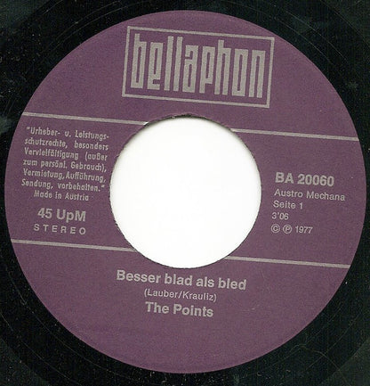 The Points (4) : Besser Blad Als Bled (7", Single)