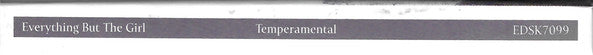Everything But The Girl : Temperamental (CD, Album, RE + CD, Comp + RM)