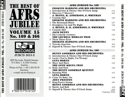 Various : The Best Of AFRS Jubilee, Volume 15 - No. 109 & 166 (CD, Comp)