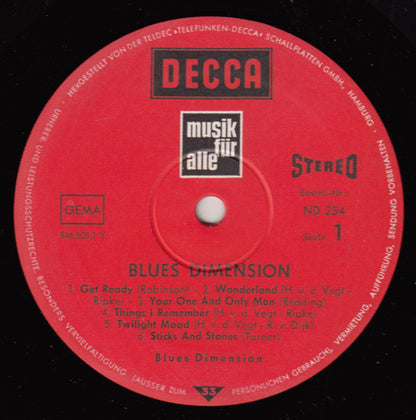 Blues Dimension : Blues Dimension (LP, Album)