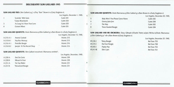 Slim Gaillard : 1945 Vol. 2 (CD, Comp)