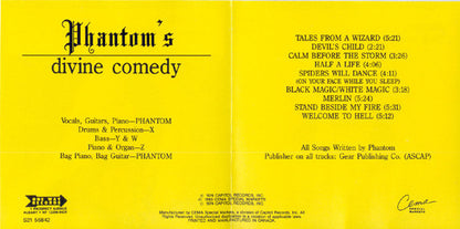 Phantom (36) : Phantom's Divine Comedy Part 1 (CD, Album, RE)