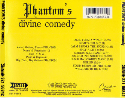 Phantom (36) : Phantom's Divine Comedy Part 1 (CD, Album, RE)
