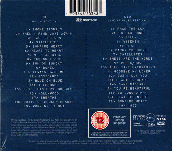 James Blunt : Moon Landing (Apollo Edition) (CD, Album + DVD-V, NTSC)