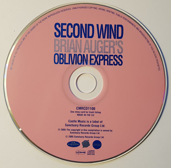Brian Auger's Oblivion Express : Second Wind (CD, Album, RE)