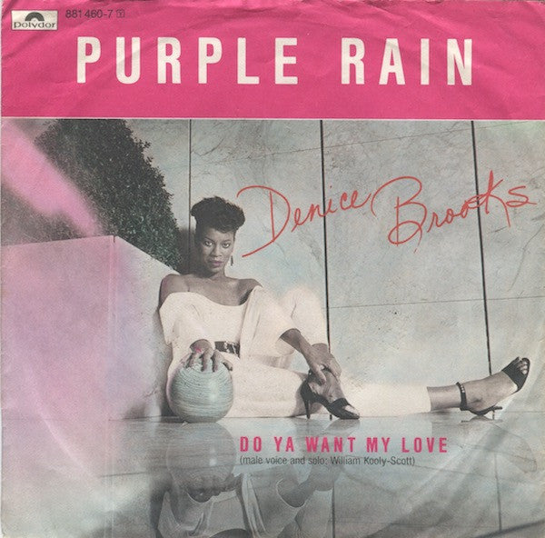 Denice Brooks : Purple Rain  (7", Single)
