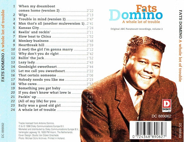 Fats Domino : Original ABC Paramount Recordings, Volume 2 - A Whole Lot Of Trouble (CD, Comp)