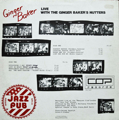 Ginger Baker's Nutters : "LIVE" (LP, Album)