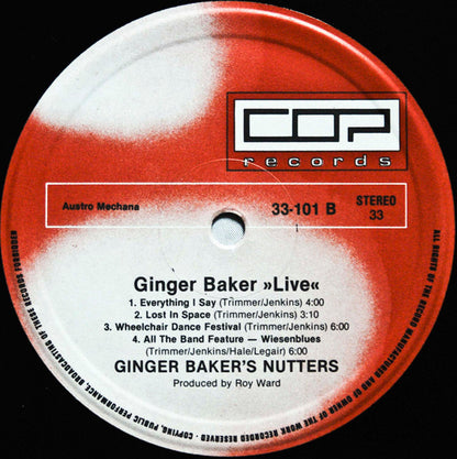 Ginger Baker's Nutters : "LIVE" (LP, Album)