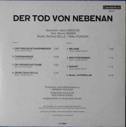 Bruno Seiser - Heinz Reincke : Der Tod Von Nebenan (LP)