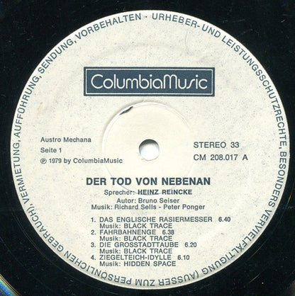 Bruno Seiser - Heinz Reincke : Der Tod Von Nebenan (LP)
