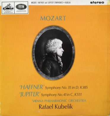Mozart* / Vienna Philharmonic Orchestra*, Rafael Kubelik : 'Haffner' Symphony No. 35 In D, K385 / 'Jupiter' Symphony No. 41 In C, K551 (LP)