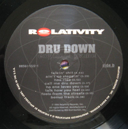 Dru Down : Explicit Game (LP, Album)