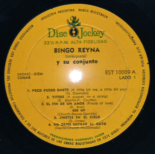 Bingo Reyna :  Y Su Guitarra de Fuego  (LP, Album)