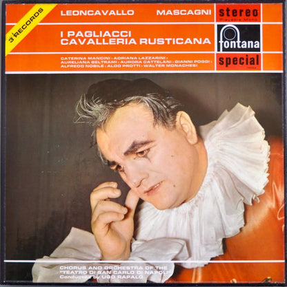 Ruggiero Leoncavallo / Pietro Mascagni, Caterina Mancini, Adriana Lazzarini, Aureliana Beltrami, Aurora Cattelani, Gianni Poggi, Alfredo Nobile, Aldo Protti, Walter Monachesi, Coro Del Teatro Di San Carlo And Orchestra Del Teatro Di San Carlo, Ugo Ràpalo : I Pagliacci / Cavalleria Rusticana (3xLP, RE + Box)