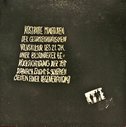 Franz Franz & The Melody Boys : Kostbare Miniaturen Der Gesamteuropäischen Volkskultur Des 21. Jh. Unter Besonderer Berücksichtigung Der Zeit Danach [Licht & Schattenseiten Einer Degeneration] (LP, Album, Gat)