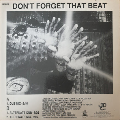 Doug Wimbish Featuring Fats Comet : Don't Forget That Beat (12")