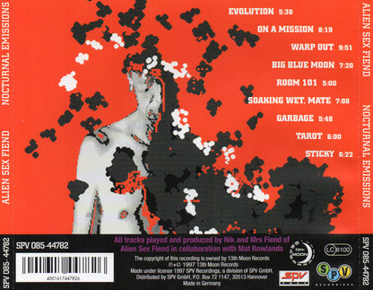 Alien Sex Fiend : Nocturnal Emissions (CD, Album)
