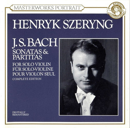 Johann Sebastian Bach - Henryk Szeryng : Sonatas & Partitas For Solo Violin (Complete Edition) (2xCD, Album, RE, RM + Box)