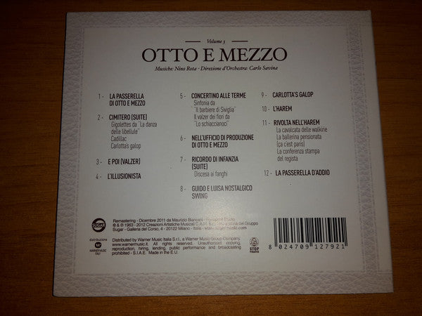 Nino Rota : 8½ (Colonna Sonora Originale Del Film) (CD, Album, Comp)