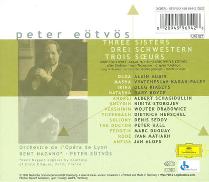 Peter Eötvös - Orchestre De L'Opéra De Lyon, Kent Nagano : Three Sisters = Drei Schwestern = Trois Sœurs (2xCD, Album, Dig + Box, Sli)