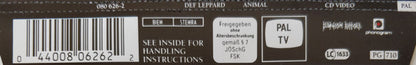 Def Leppard : Animal (CDV, 5", Single, PAL)