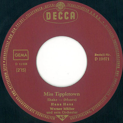 Hans Hass Jr. : Miss Tippletown (7", Single)