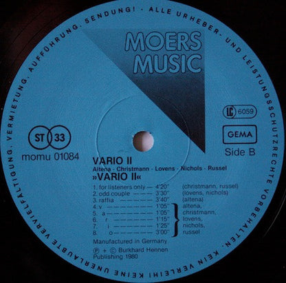 Vario II : Vario II (LP)