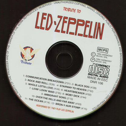They Play Led Zeppelin : Tribute To Led Zeppelin (CD, Tin)