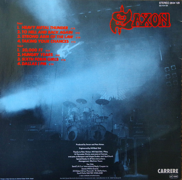 Saxon : Strong Arm Of The Law (LP, Album)