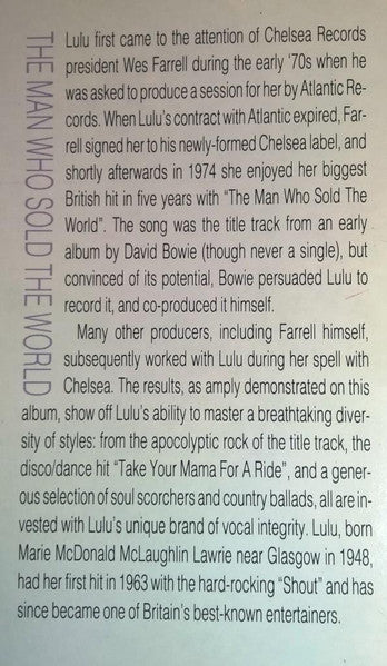 Lulu : The Man Who Sold The World (LP, Comp)