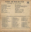 Leno E Lilian* : Nāo Acredito (LP, Album, Mono)