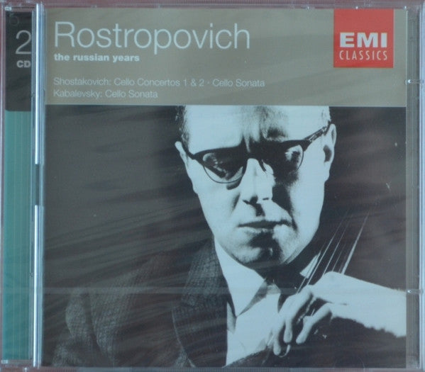Mstislav Rostropovich, Dmitri Shostakovich, Dmitry Kabalevsky : Shostakovich: Cello Concertos 1 & 2 • Cello Sonata, Kabalevsky: Cello Sonata  (2xCD, Comp, Mono, RM)