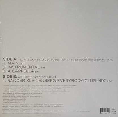 Janet* : All Nite (Don't Stop) (12")