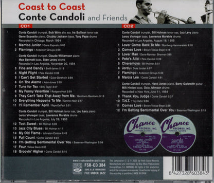 Conte Candoli And Friends : Coast To Coast  (2xCD, Comp, RE)