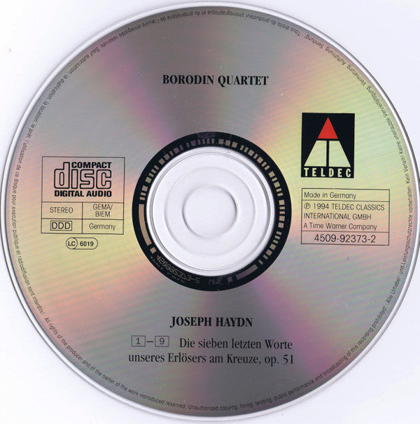 Haydn* - Borodin String Quartet : Haydn: Die sieben letzten Worte The Seven Last Words, Op. 51 (String Quartet Version) (CD, Album)