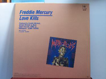 Freddie Mercury : Love Kills (Extended Version) (12", Maxi)