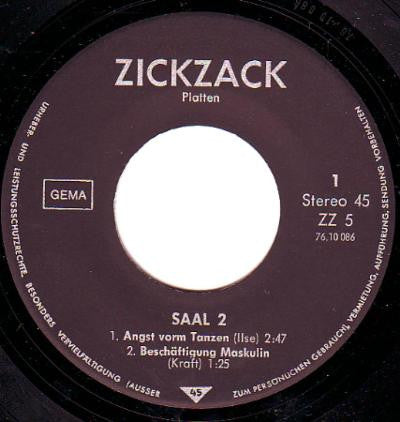 Saal 2 : Angst Vorm Tanzen (7", EP, RP, Bla)