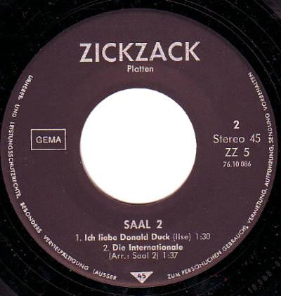 Saal 2 : Angst Vorm Tanzen (7", EP, RP, Bla)