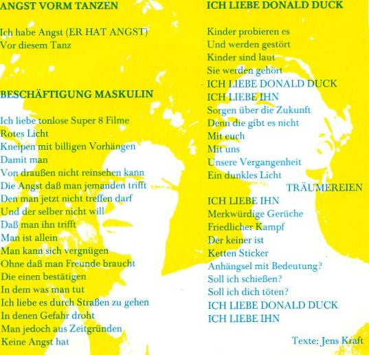 Saal 2 : Angst Vorm Tanzen (7", EP, RP, Bla)