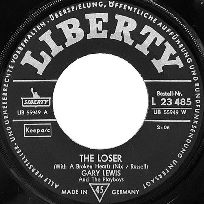 Gary Lewis & The Playboys : The Loser (With A Broken Heart) (7", Single)