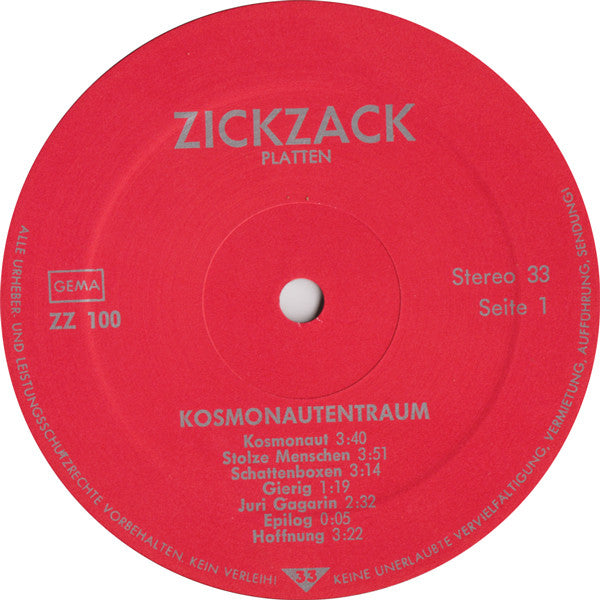 Kosmonautentraum : Juri Gagarin (LP, Album, RP)