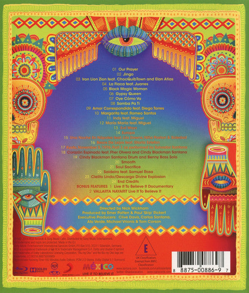 Santana : Corazón: Live From México - Live It To Believe It (Blu-ray, Album, Dol)