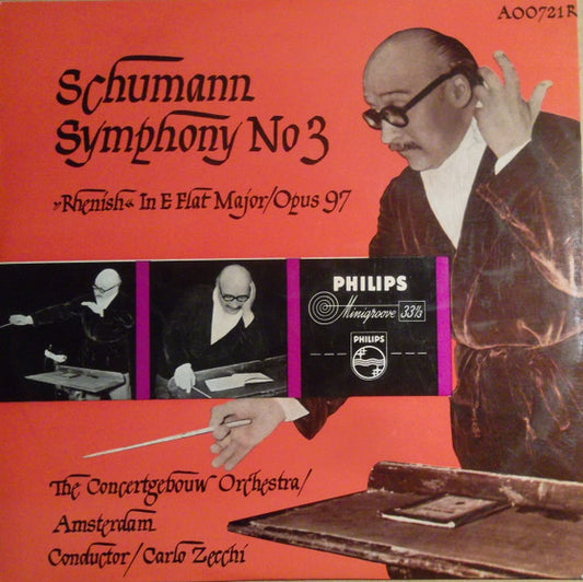 Schumann*, The Concertgebouw Orchestra / Amsterdam* , Conductor Carlo Zecchi : Symphony No. 3 (10", Mono)