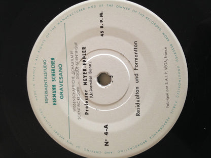 Professor Meyer-Eppler : Residualton und Formantton (7")