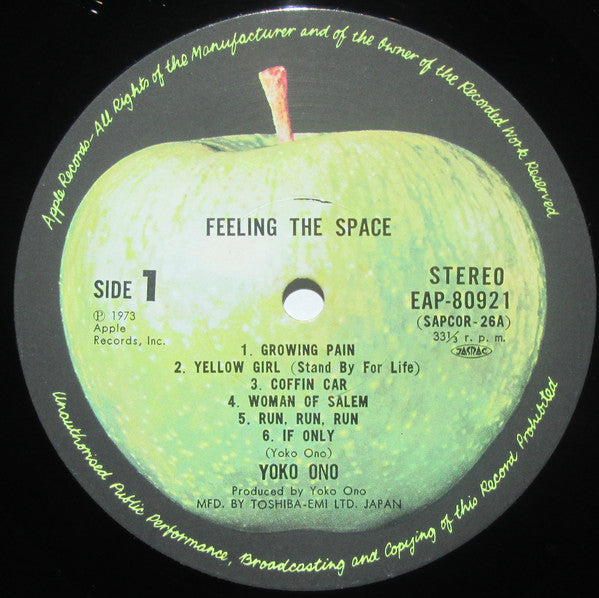 Yoko Ono / Plastic Ono Band* & Something Different : Feeling The Space (LP, Album)