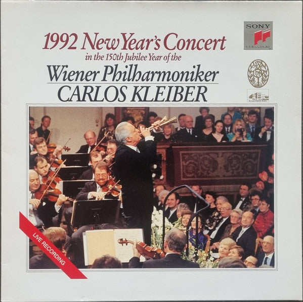 Carlos Kleiber, Wiener Philharmoniker : 1992 New Year’s Concert In The 150th Jubilee Year Of The Wiener Philharmoniker (LP)