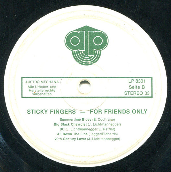 Sticky Fingers (11) : For Friends Only (LP, Album)