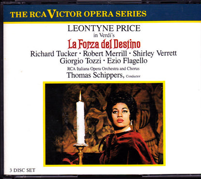 Giuseppe Verdi, Thomas Schippers, Leontyne Price, Richard Tucker (2), Robert Merrill, Shirley Verrett : La Forza del Destino (3xCD, Album, RE, RM)
