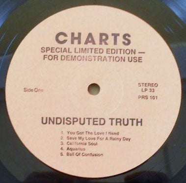 The Undisputed Truth : The Undisputed Truth (LP, Album, Ltd, Promo)